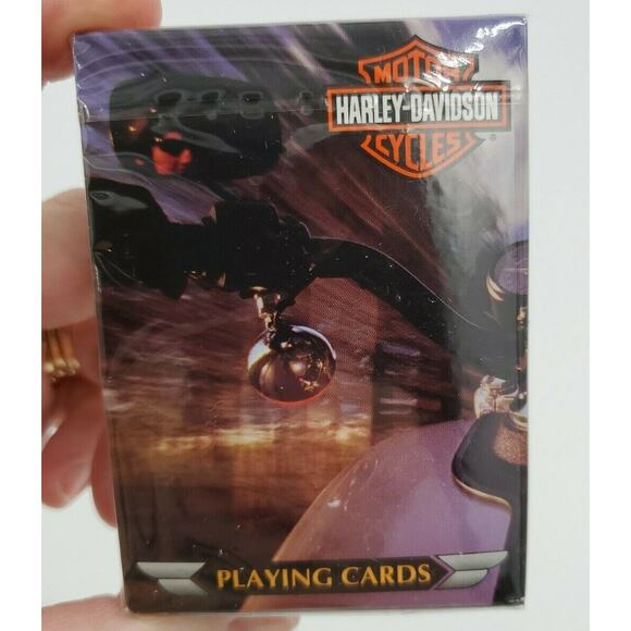Harley Davidson Playing Cards In Collectible Tin 2 Sets 4 Packs - Picture 11 of 12